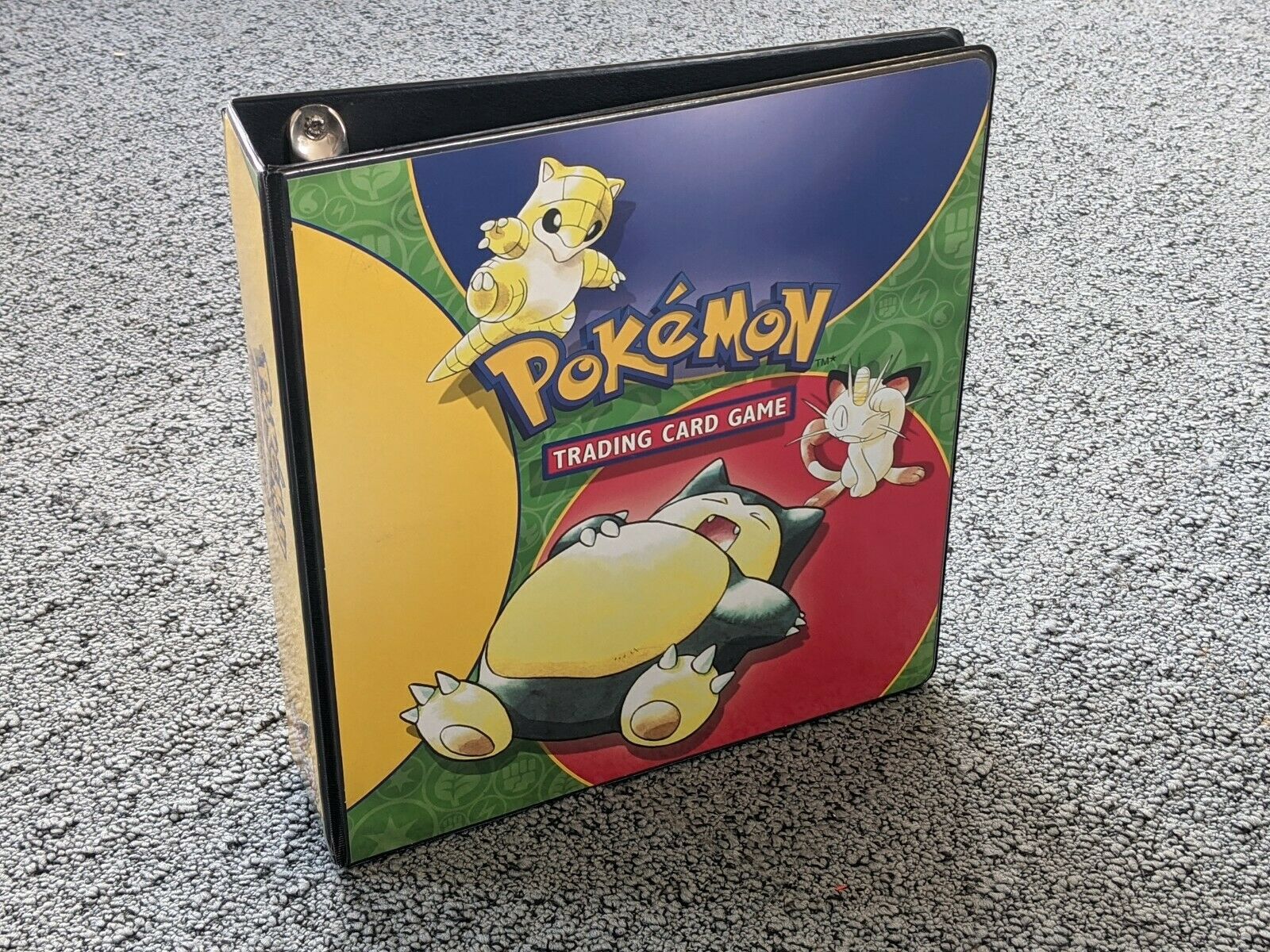 Vintage Pokemon Original Ring Binder Snorlax Folder WOTC Ok Condition ...