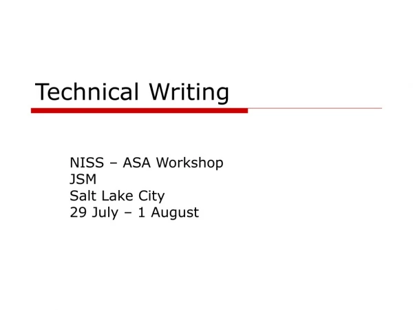 Technical Writing