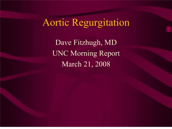 aortic regurgitation