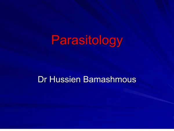 parasitology