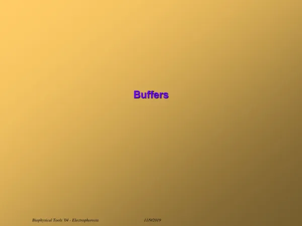 Buffers