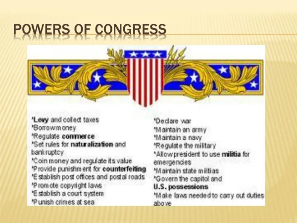 Powers of Congress