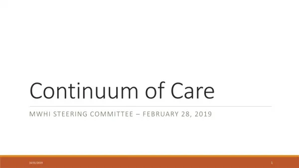 Continuum of Care