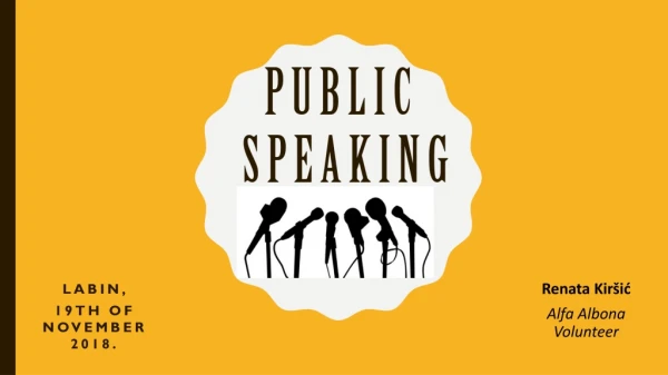 Public speaking