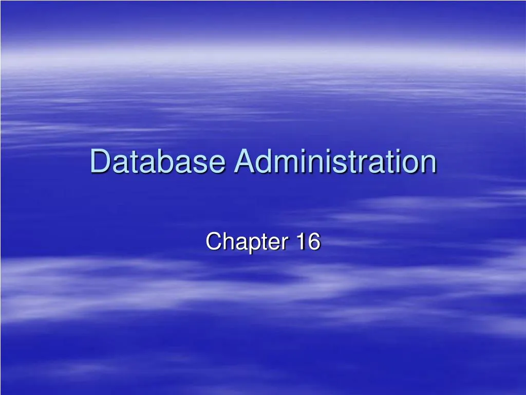 database administration