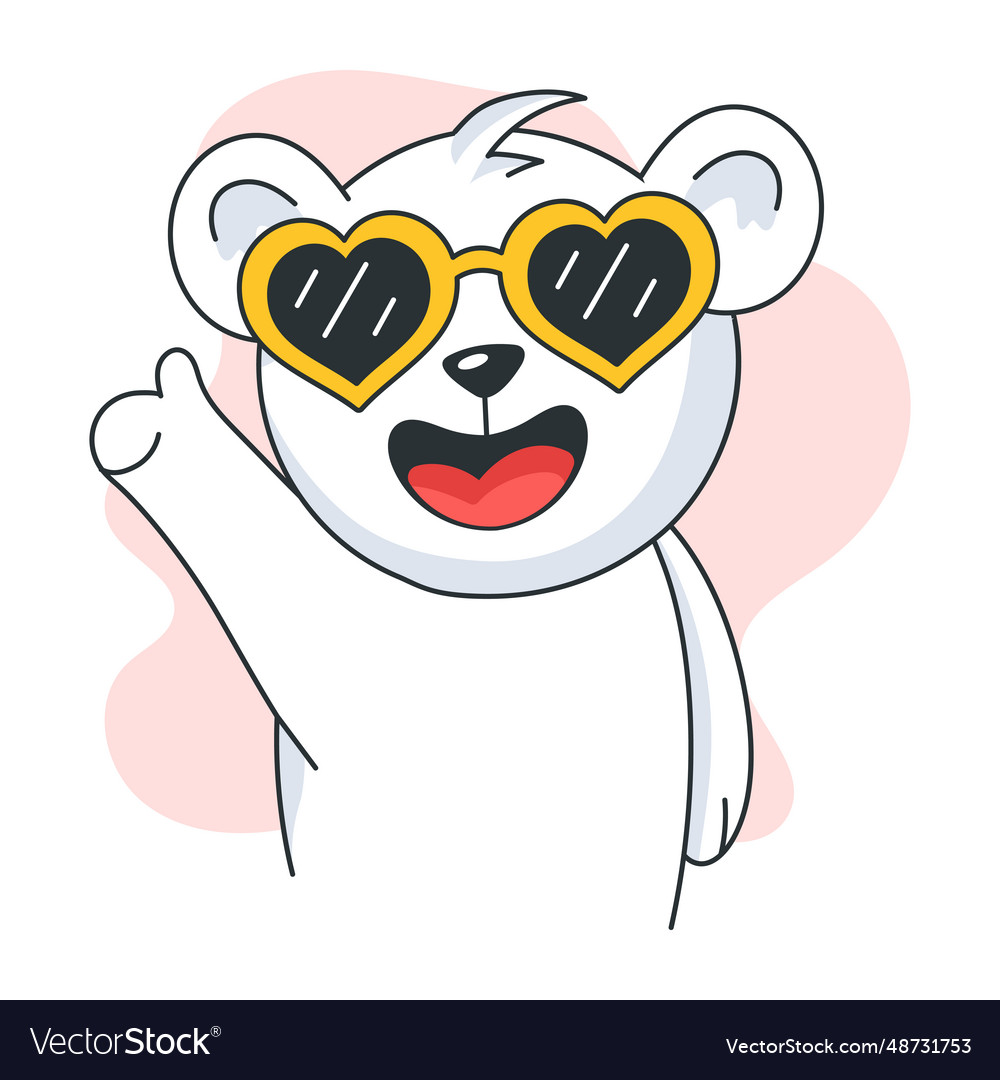 Heart goggles Royalty Free Vector Image - VectorStock