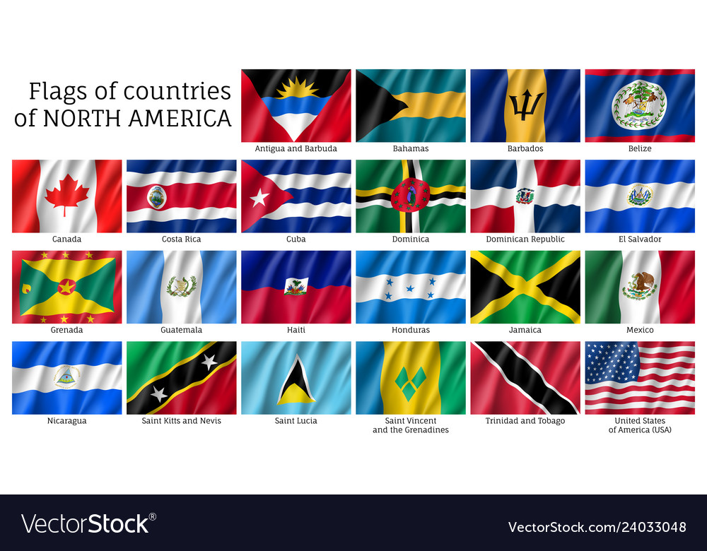 North American Country Flags