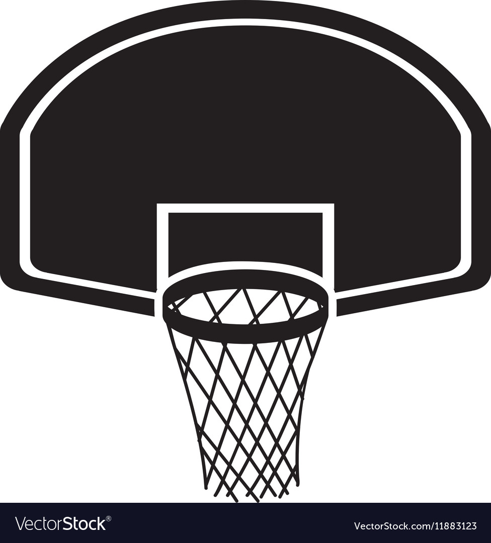 Basketball Hoop Clipart Black And White Clip Art Library, 58% OFF