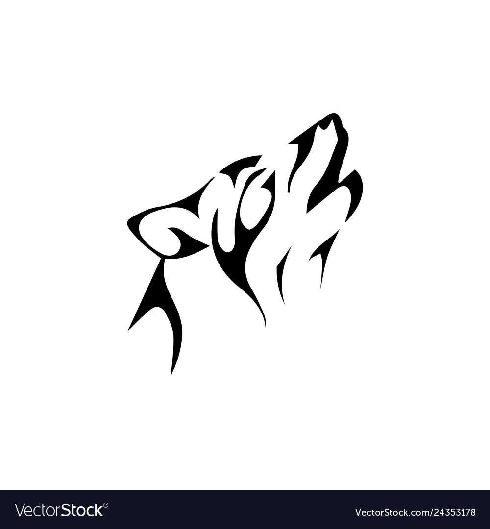 Wolf logo vector image