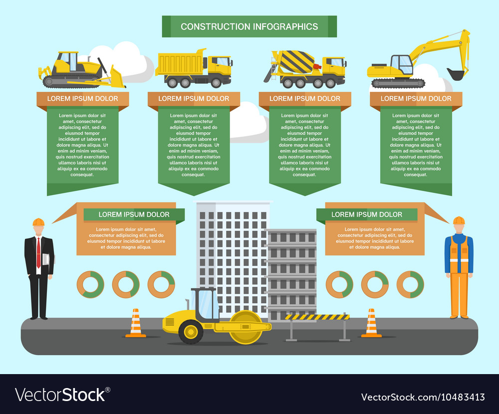 Construction Infographic With Graph And Chart Stock V - vrogue.co