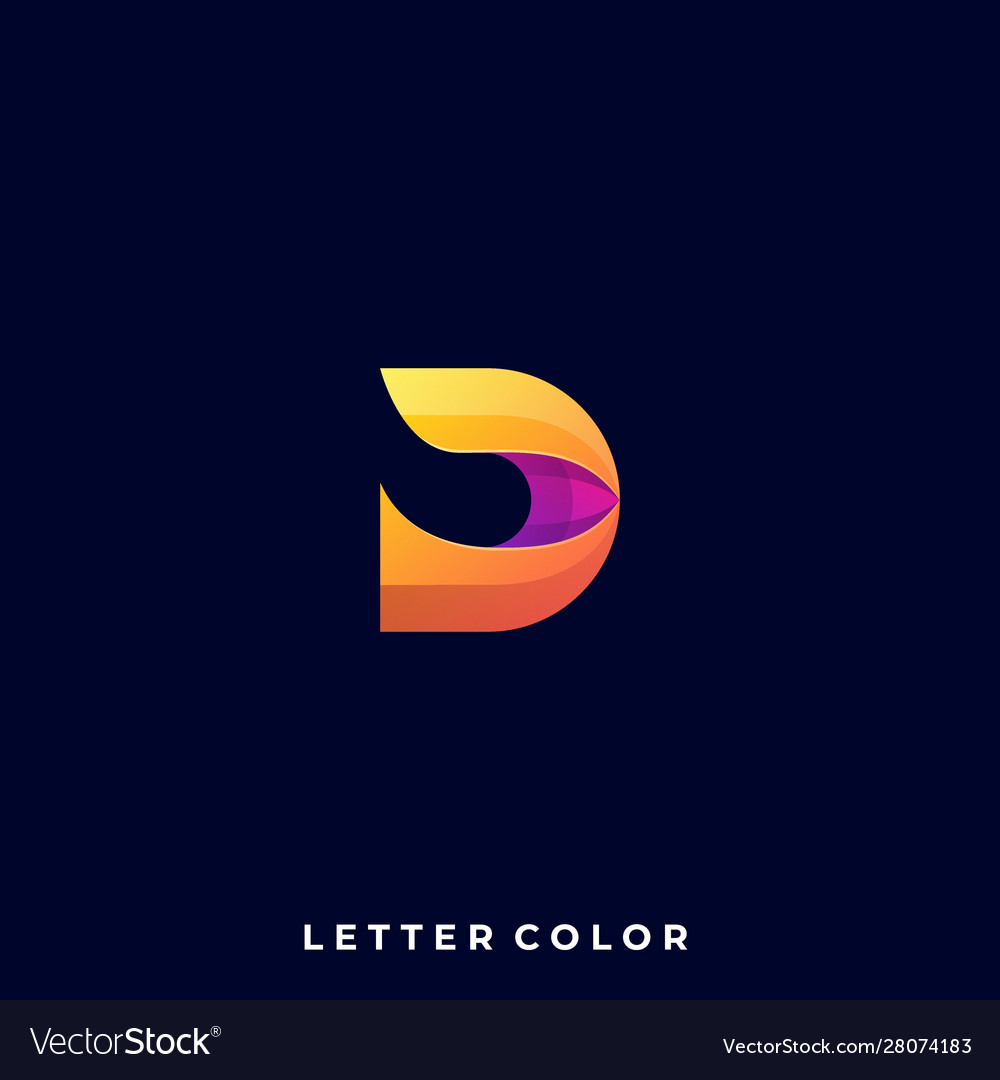 Abstract letter design template Royalty Free Vector Image