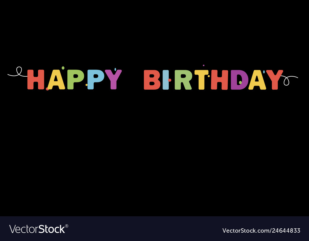 Happy birthday banner background Royalty Free Vector Image