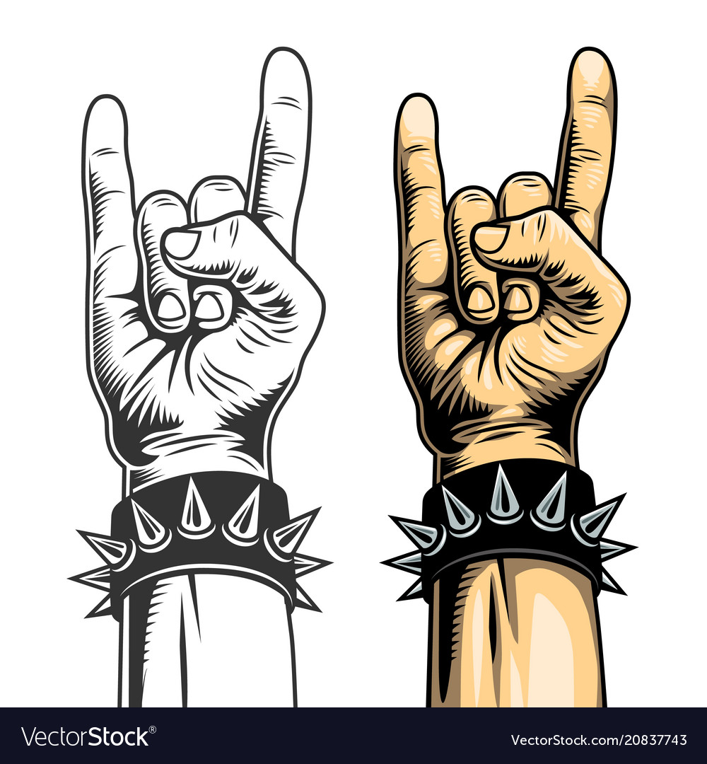 Rock On Hand Symbol Tattoo