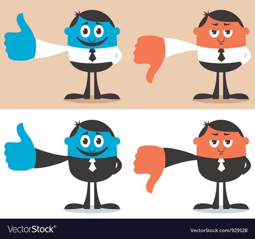 Like and Dislike Royalty Free Vector Image - VectorStock