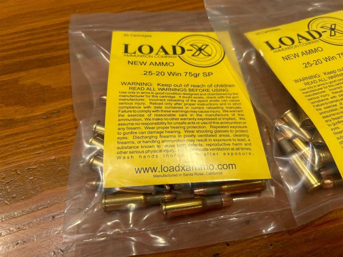 25-20 Winchester (WCF) Load-X 75gr - 20 rounds