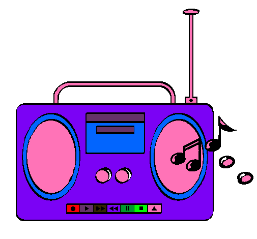 Dibujo De Radio Cassette Pintado Por Musica En Dibujos Net El D A | The ...