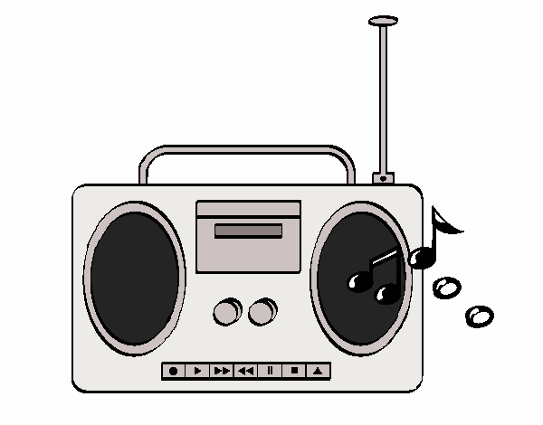 Dibujo De Radio Cassette Pintado Por Kjdfshiudf En Dibujos Net El D A ...