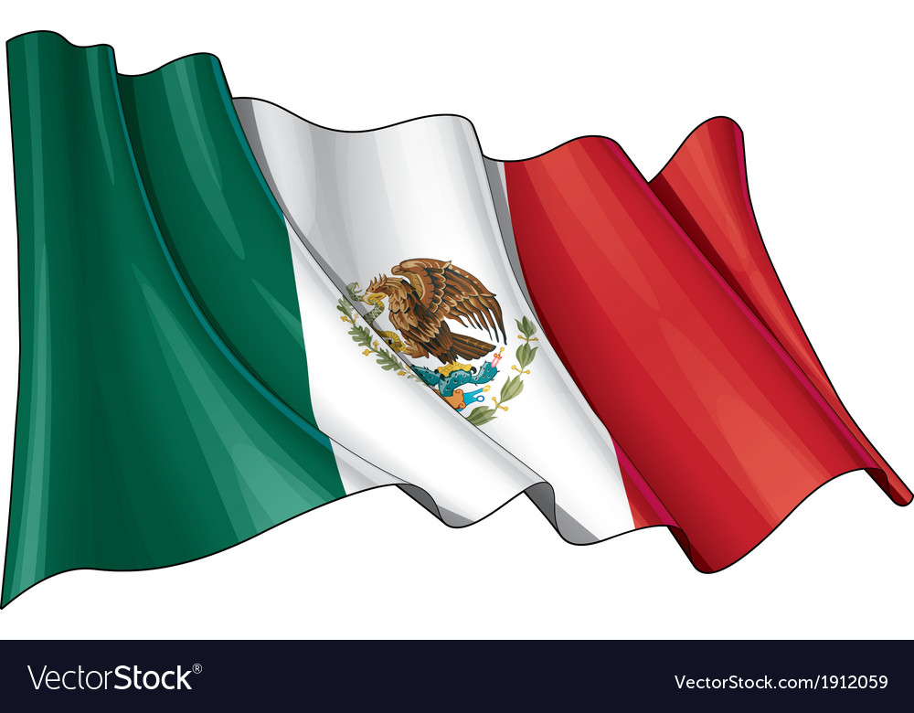 Download Mexico flag Royalty Free Vector Image - VectorStock