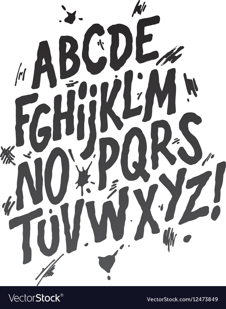 Hand Lettering Fonts Alphabet