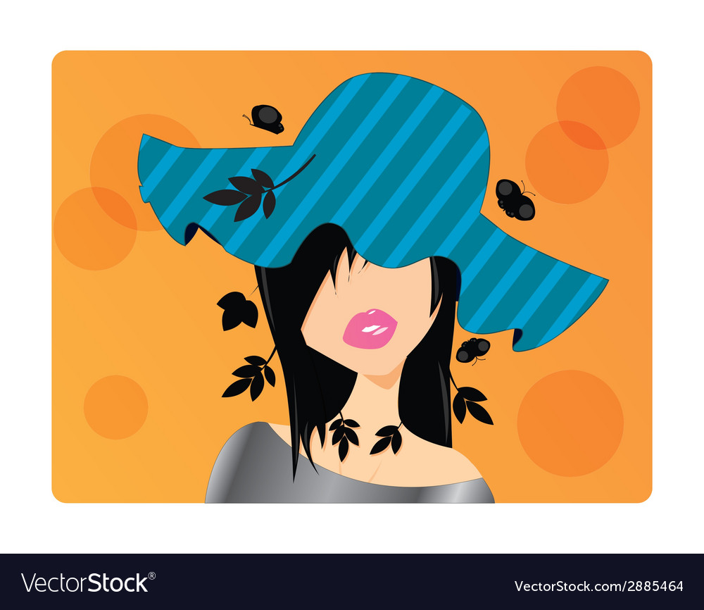 Portrait of a beautiful girl Royalty Free Vector Image