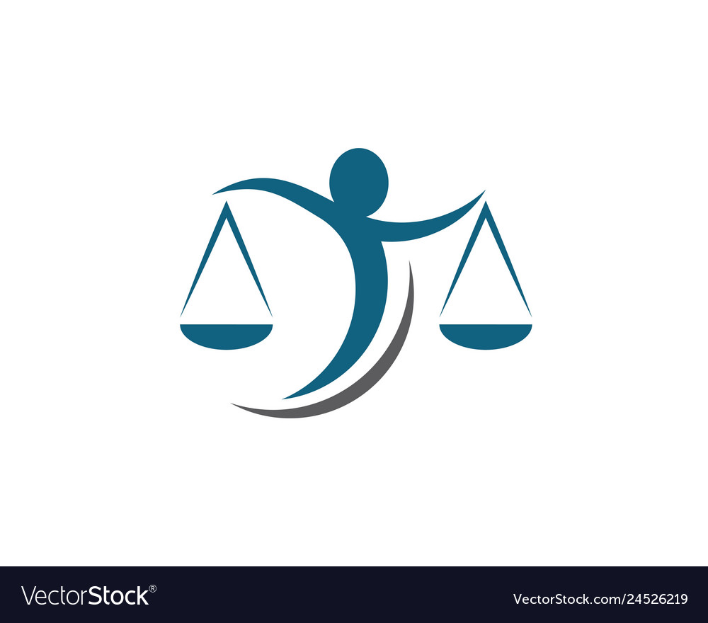 Lawyer logo template icon Royalty Free Vector Image