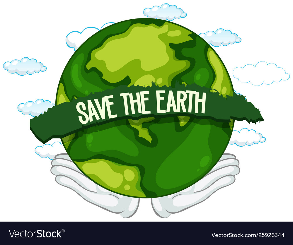 Save earth icon Royalty Free Vector Image - VectorStock