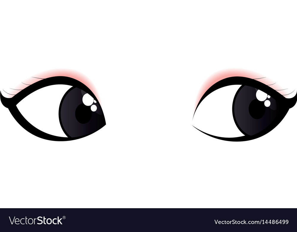 Cute eyes view icon Royalty Free Vector Image - VectorStock