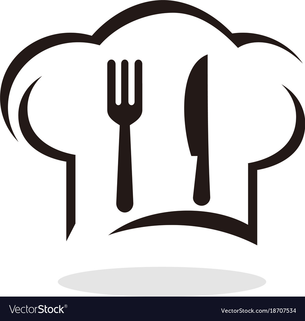 Chef restaurant logo Royalty Free Vector Image