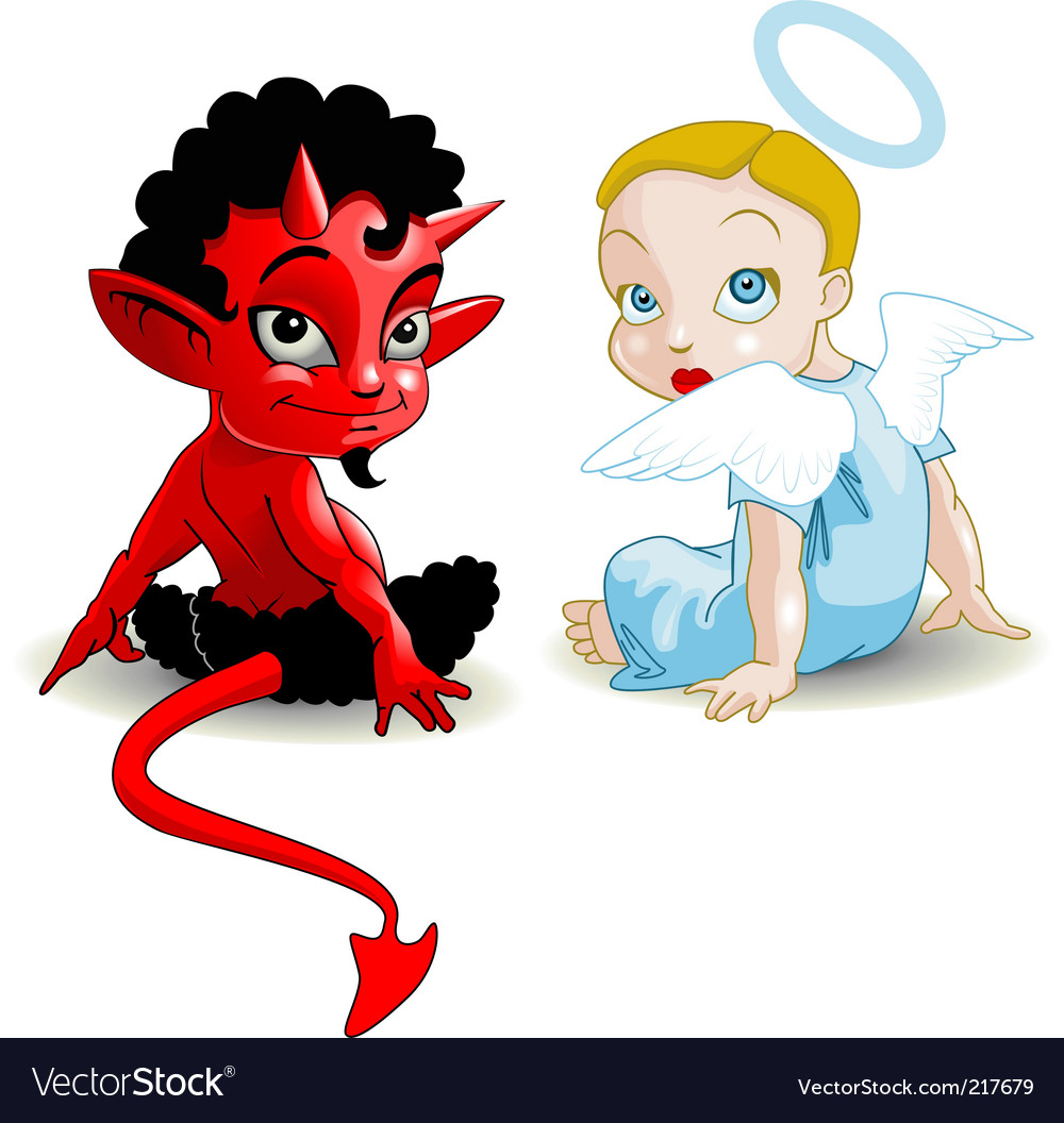 Angel And Devil SVG