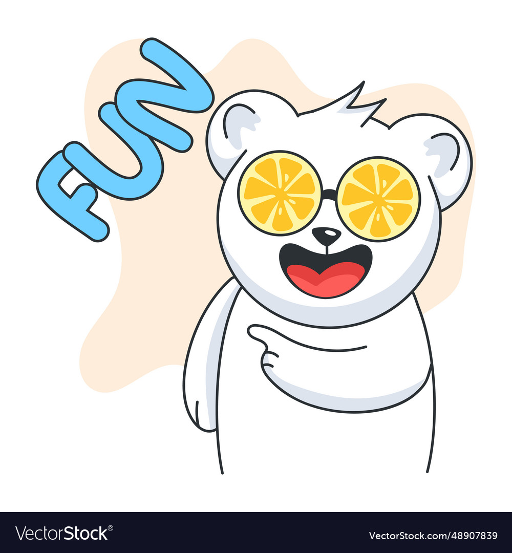 Fun bear Royalty Free Vector Image - VectorStock