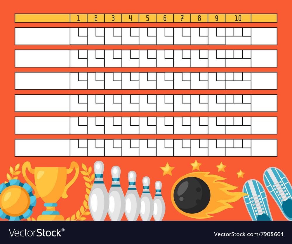 Bowling Score Card Printable - Printable Templates