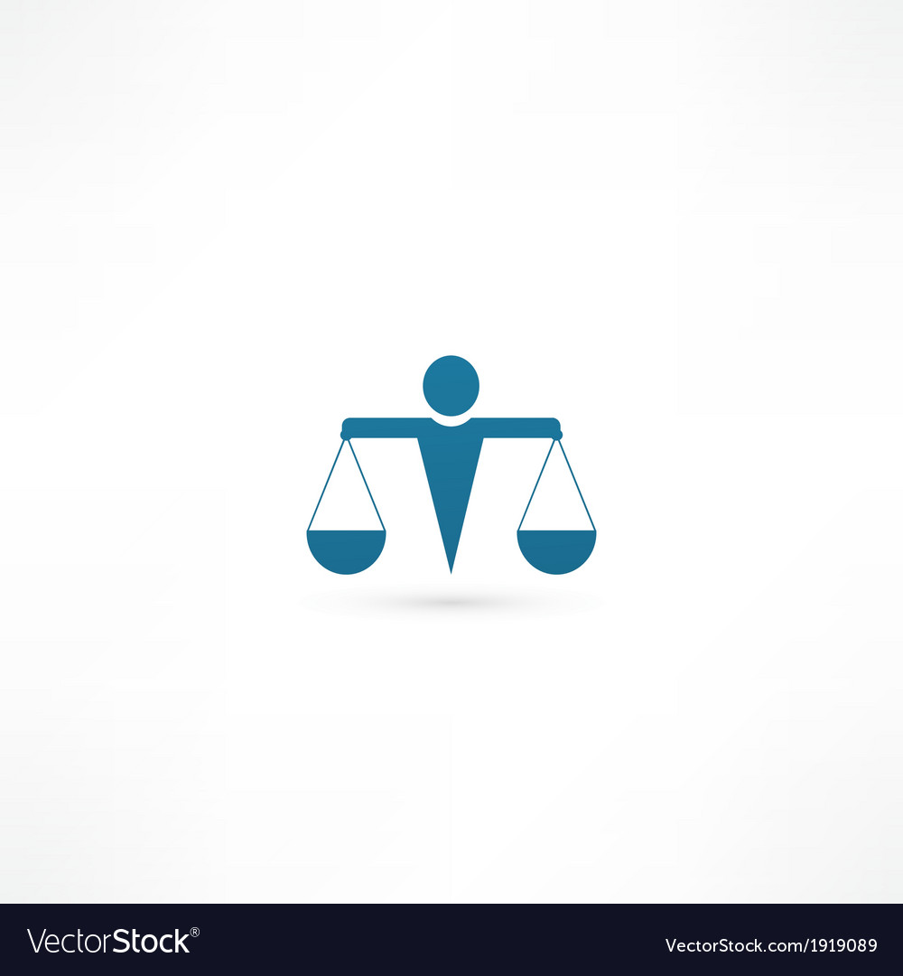 Justice icon Royalty Free Vector Image - VectorStock