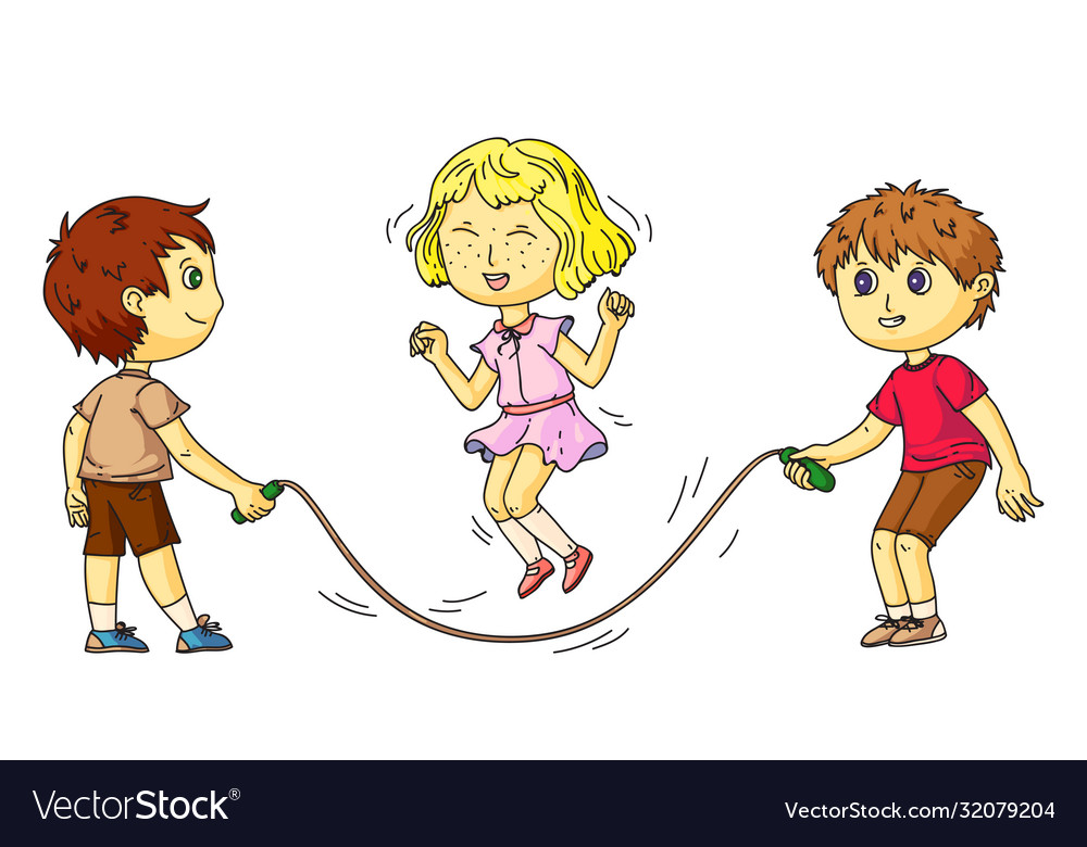 Kids Playing Jump Rope