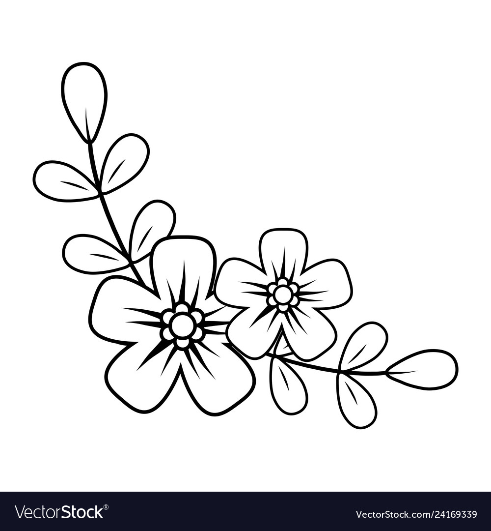 Cute flowers wreath crown Royalty Free Vector Image