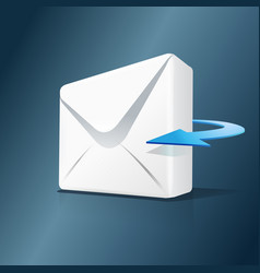 Modern 3d email icon post spam or letter concept Vector Image