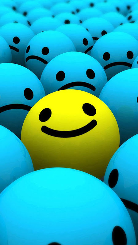 Simple Smiley Face Blue Wallpapers  Indie Smiley Face Wallpaper iPhone