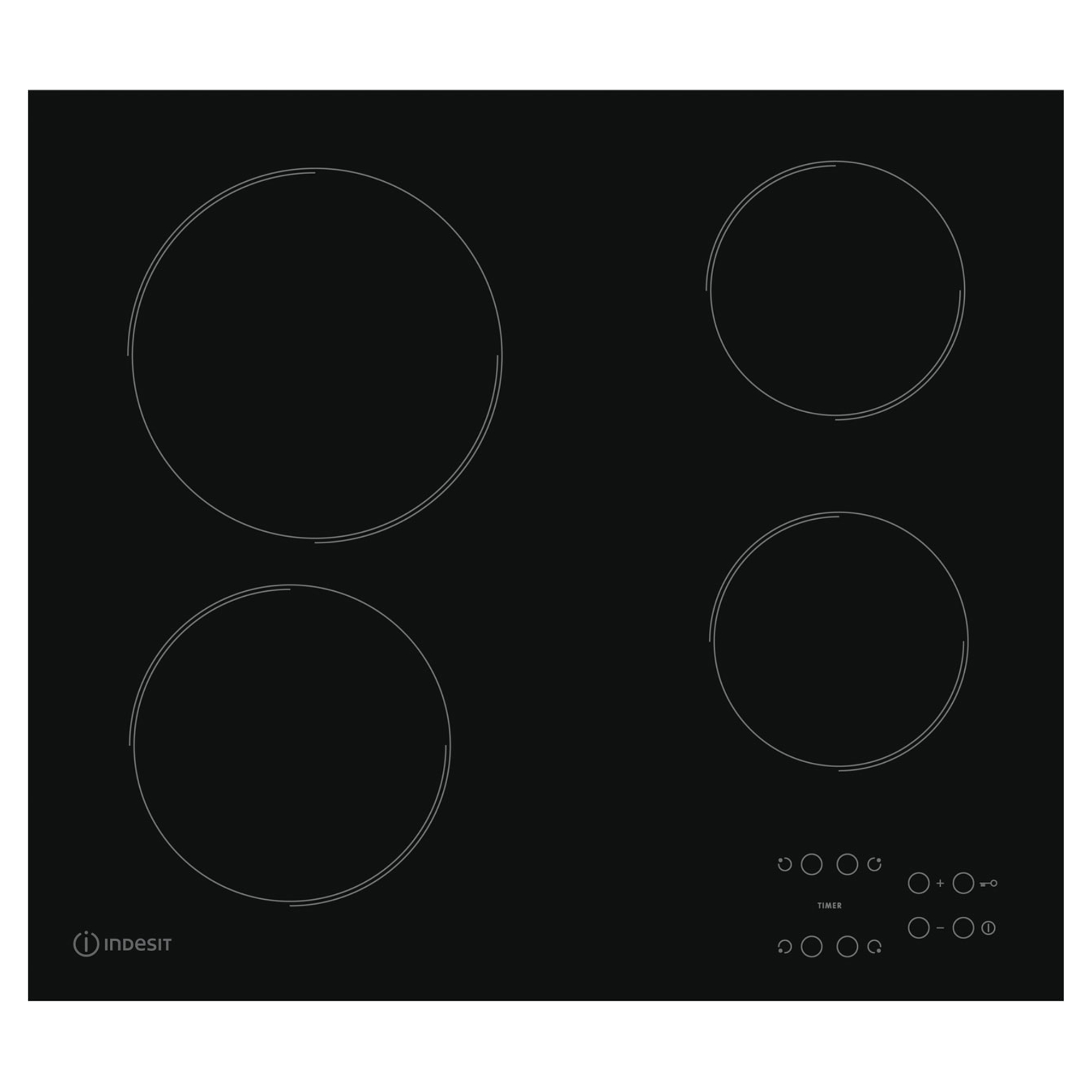 RI161C 580mm Built-In 4 Zone Ceramic Hob