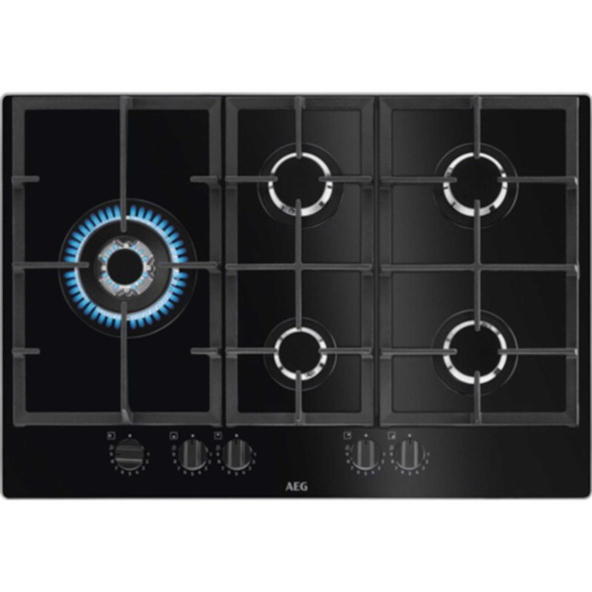 HKB75820NB 6000 75cm 5 Burner Gas Hob - Black