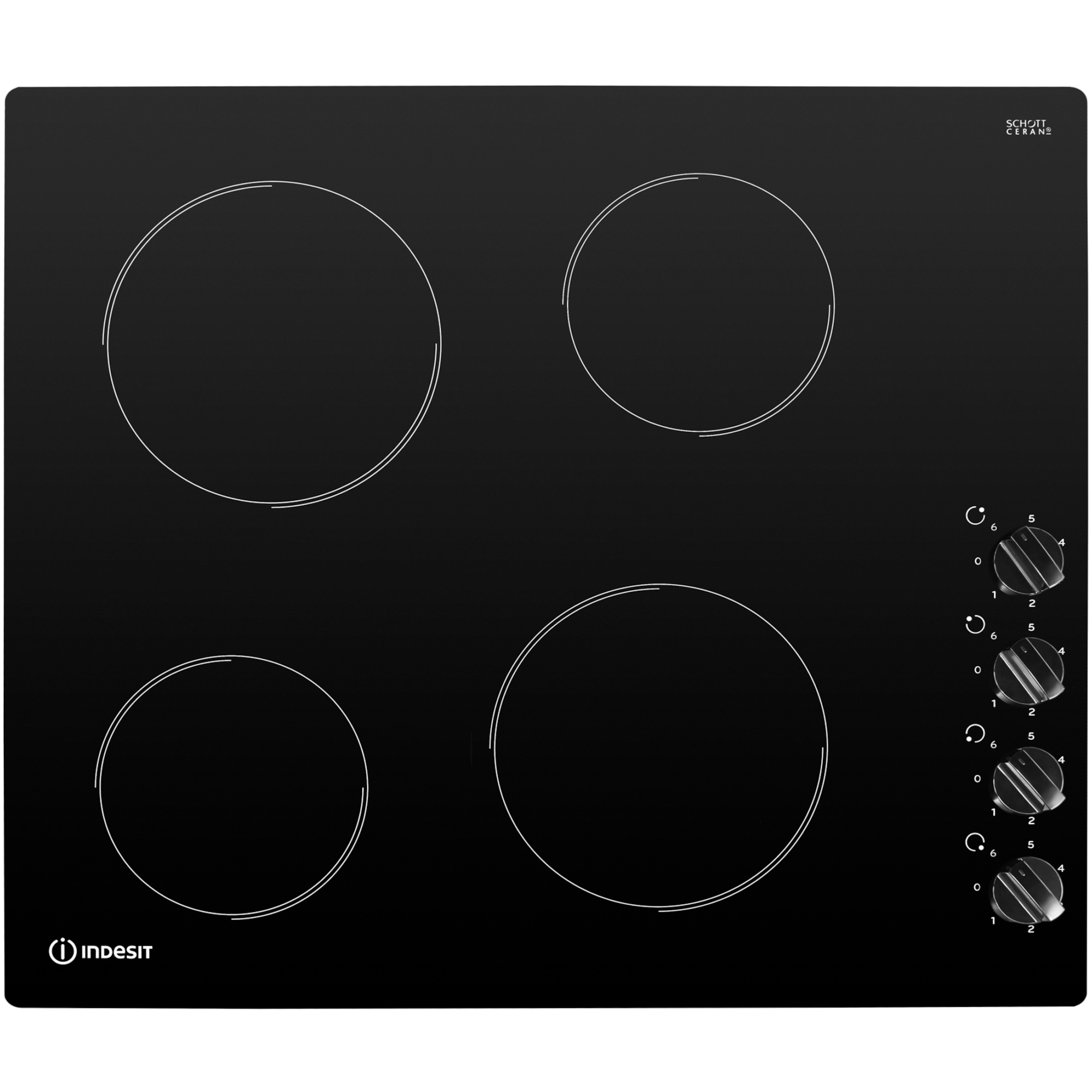 RI860C 580mm Built-In 4 Zone Ceramic Hob