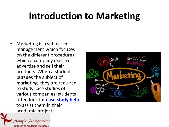 introduction to marketing