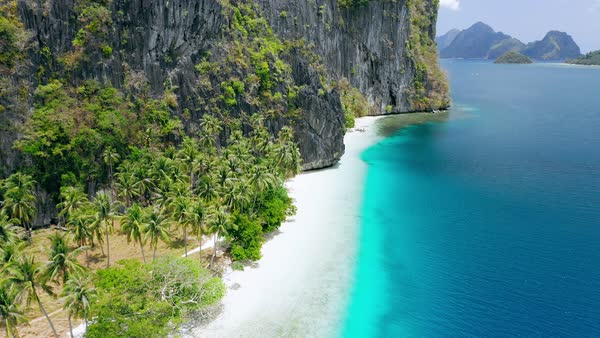 Pinagbuyutan Island in El Nido, Palawan, Philippines - Stock Video ...