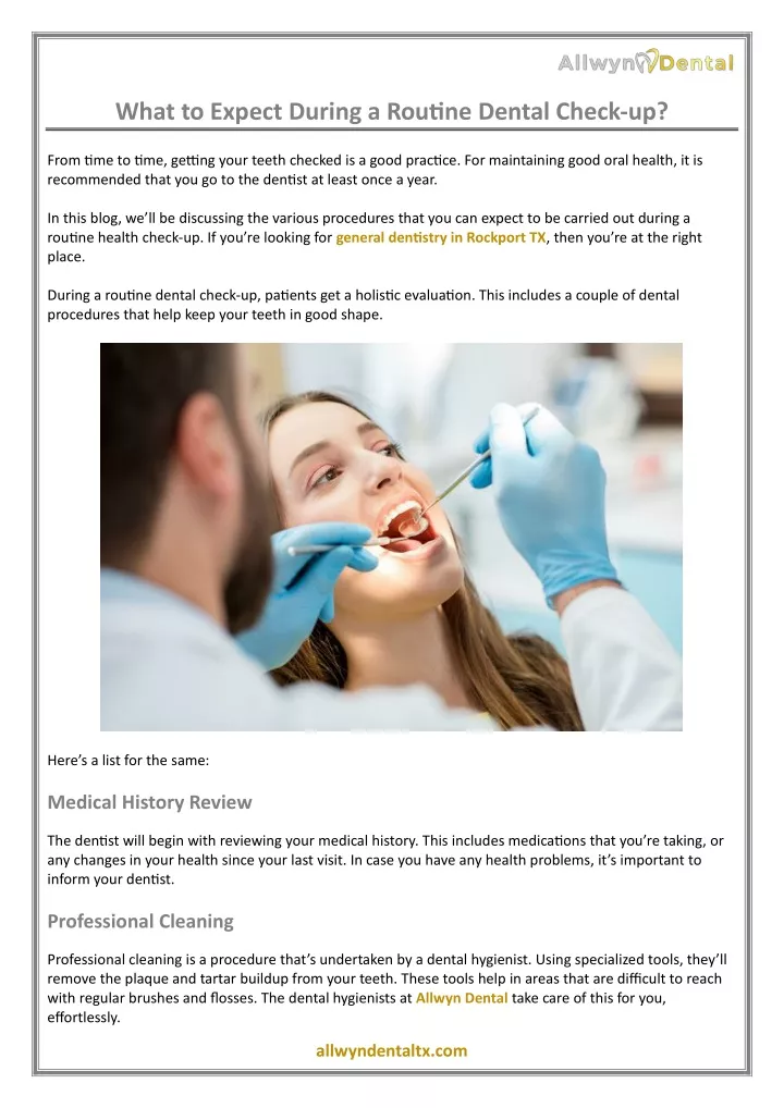 PPT - What to Expect During a Routine Dental Check-up? PowerPoint ...