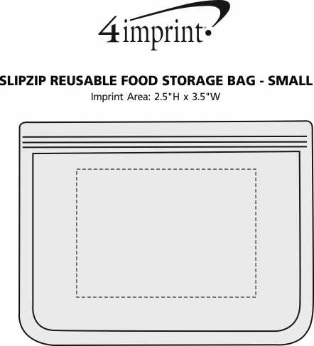 4imprint.com: SlipZip Reusable Food Storage Bag - Small 157673-S