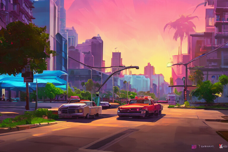 ArtStation - 15 Gta6 city 850 jpg background collection | Artworks