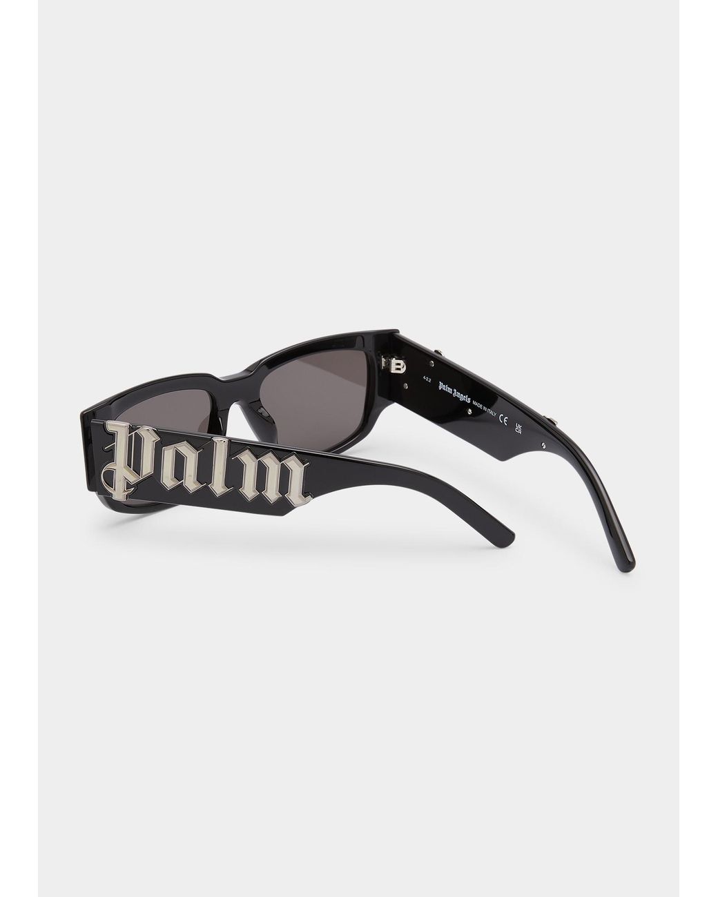 Palm Angels Laguna Maxi-logo Restangle Sunglasses in Black for Men | Lyst