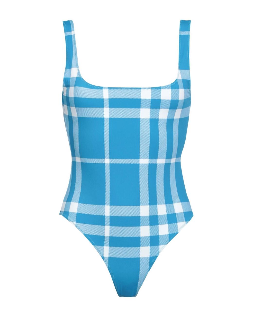 Burberry One-piece Swimsuit in Blue | Lyst