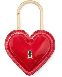 Kate Spade - Key To My Heart Patent Leather Bag Charm - Lyst