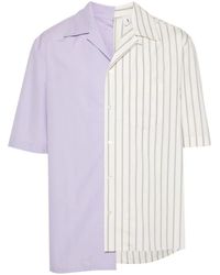 Lanvin - Striped Asymmetric Shirt - Lyst