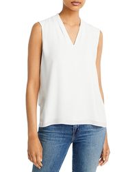 Tahari - Edie Sleeveless V-Neck Top - Lyst