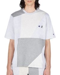 Champion - X Anrealage Contrast Panelled Crewneck T-Shirt - Lyst